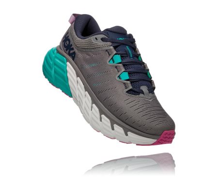 Hoka Gaviota 3 Ženske Road Tekaški Čevlji Temno Siva / Zelena SI-397485K